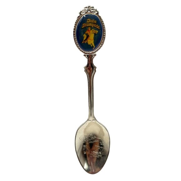 Vintage Dixie Stampede Souvenir Spoon South Carolina Landmarks Silver-Plated - Picture 1 of 4
